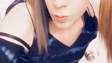 Super Cute Girl Strips while Rubbing her Clitty - 9 image