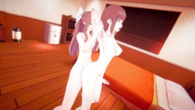 Futa Monika and Futa Makima pound each other 2 | Swap - 8 image