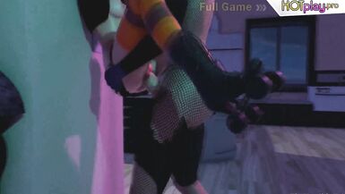 Animationsu Girl in carnival costume sucks Dickgirl's Cock, Shemale fucks Girl and CUM in Mouth - 5 image