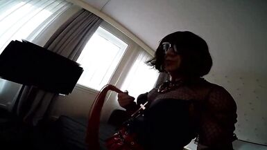 Hard whipping for a shemale's slave - 13 image