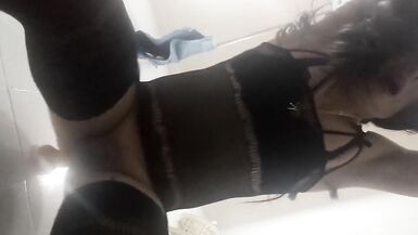 Cute colombian crossdresser has fun with dildo in her ass - 13 image