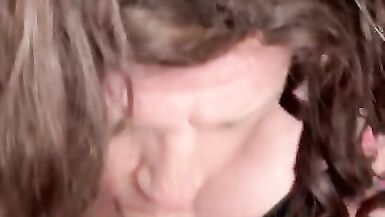 Sissy CD worships big cock - 6 image