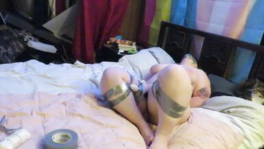 Taped up and made to squirm - 13 image