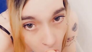 Pretty Girl in Leggings and Lace Panties is Horny for Cock - 12 image