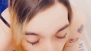 Pretty Girl in Leggings and Lace Panties is Horny for Cock - 14 image