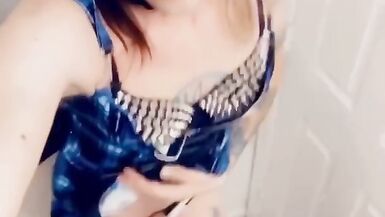 Alternative Girl Teases Her Body and Cock - 15 image