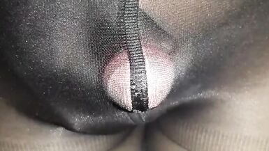 Nylon Femboy - Cum In Pantyhose, Crossdresser - 10 image