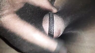 Nylon Femboy - Cum In Pantyhose, Crossdresser - 7 image