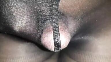 Nylon Femboy - Cum In Pantyhose, Crossdresser - 9 image