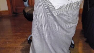 Long lined wool skirt and pantyhose - 9 image