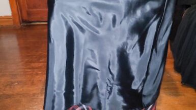 Long lined aline skirt and pantyhose - 13 image