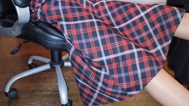 Long lined aline skirt and pantyhose - 2 image