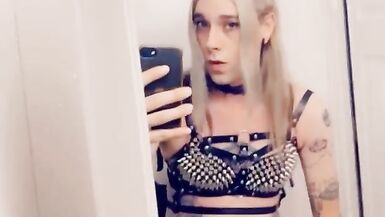 Hot Emo Girl Fingering Herself in Sexy Lace Lingerie - 11 image