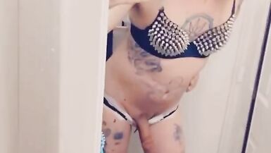 Hot Emo Girl Fingering Herself in Sexy Lace Lingerie - 12 image