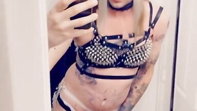 Hot Emo Girl Fingering Herself in Sexy Lace Lingerie - 13 image