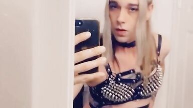 Hot Emo Girl Fingering Herself in Sexy Lace Lingerie - 8 image