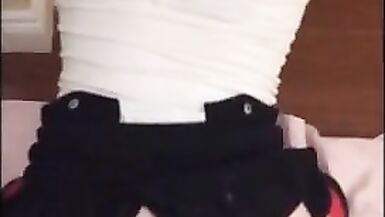 Slut fucks ass red socks with bbc - 4 image