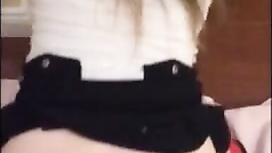 Slut fucks ass red socks with bbc - 5 image