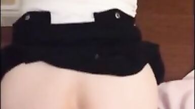 Slut fucks ass red socks with bbc