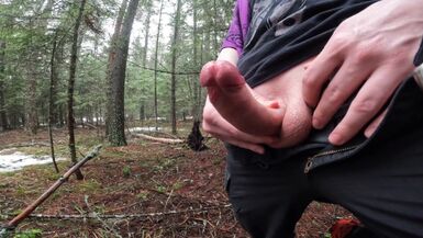 Peeing in the Misty Woods - 1 image