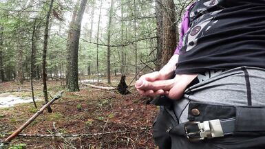 Peeing in the Misty Woods - 5 image