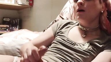 Tgirl Edges herself to a Ruined Orgasm - 3 image