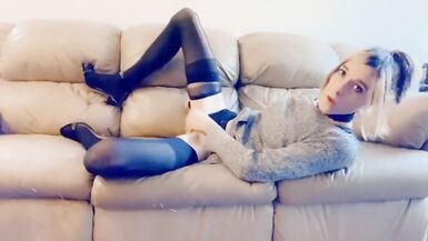 Super Cute Girl in a Sweater Dress Casting to be the Next Big PornStar, she is addicted to sex - 6 image