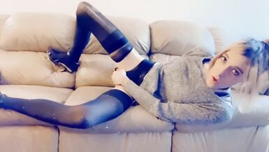 Super Cute Girl in a Sweater Dress Casting to be the Next Big PornStar, she is addicted to sex - 8 image