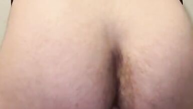 Femboy riding dildo in dress - 15 image