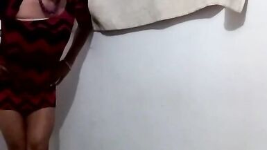 Joselynne Cd Sexy In Red Dress Show My Ass