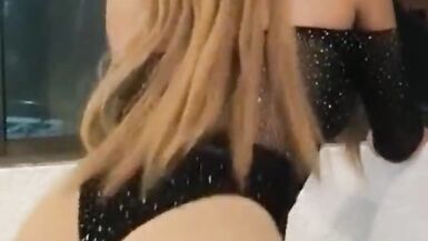 Tranny  sensual dancing as batgirl - 13 image