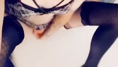 Sexy School Girl Fingering Herself and Loving Anal - 14 image