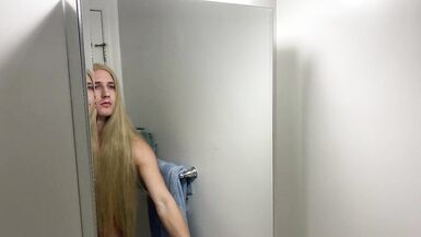 Crossdresser Fixing Messy Wig - 12 image