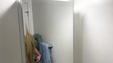 Crossdresser Fixing Messy Wig - 5 image