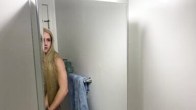 Crossdresser Fixing Messy Wig - 9 image