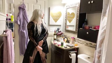 Emo Crossdresser Puts on Buttplug and Jerks Off - 11 image