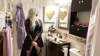 Emo Crossdresser Puts on Buttplug and Jerks Off - 13 image