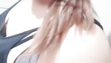 Asian cd solo in toilet using dildo - 4 image