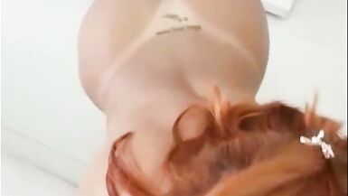 She is very slutty redhead T-girl Prostitute with clients - 14 image