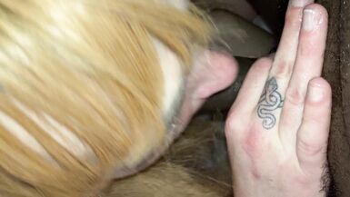 Trans Babe treating a BBC to a blowjob - 10 image