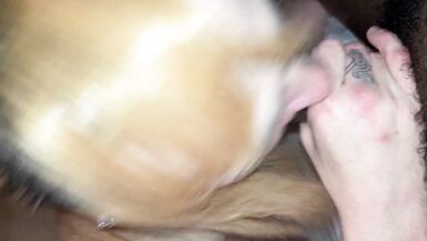 Trans Babe treating a BBC to a blowjob - 7 image