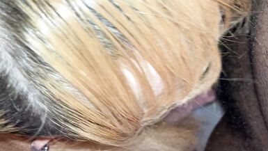 Trans Babe treating a BBC to a blowjob - 8 image