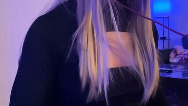 Crossdressing Gamer Jerks Off - 1 image