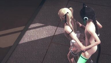 Yaoi Femboy - Mizu bareback and threesome with Nekoboy - 4 image