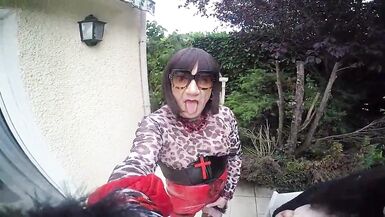 Tranny with big natural boobs - 3 image