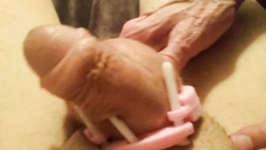 Daddy Unlocks Sissy Femboy Chrissy's Clitty & Sucks It - 3 image