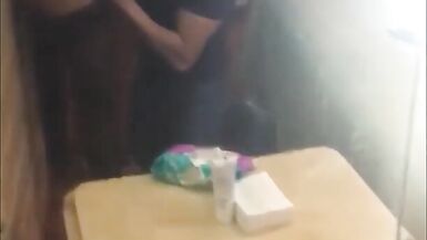 Mature ts woman fucking clients and masturbating her big cock - 7 image