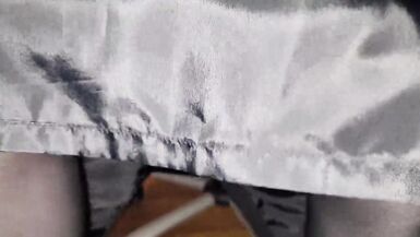 Long black lined office skirt - 8 image