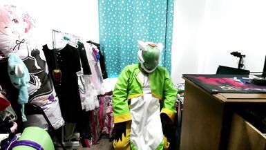 Rubber PVC Cosmo Cosplay, Eva Helmet and Rubber Mask Breathplay Corruption - 15 image