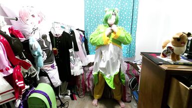 Rubber PVC Cosmo Cosplay, Eva Helmet and Rubber Mask Breathplay Corruption - 4 image